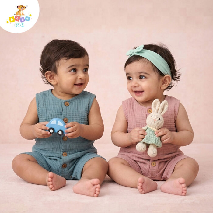 Muslin Baby Romper Clothes | Organic Cotton - Image 13