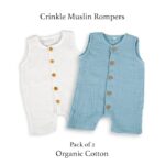 Muslin Baby Romper Clothes | Organic Cotton
