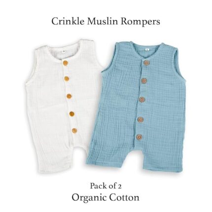 Muslin Baby Romper Clothes | Organic Cotton