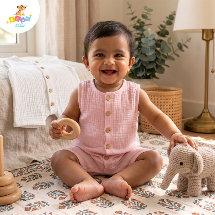 Muslin Baby Romper Clothes | Organic Cotton - Image 11