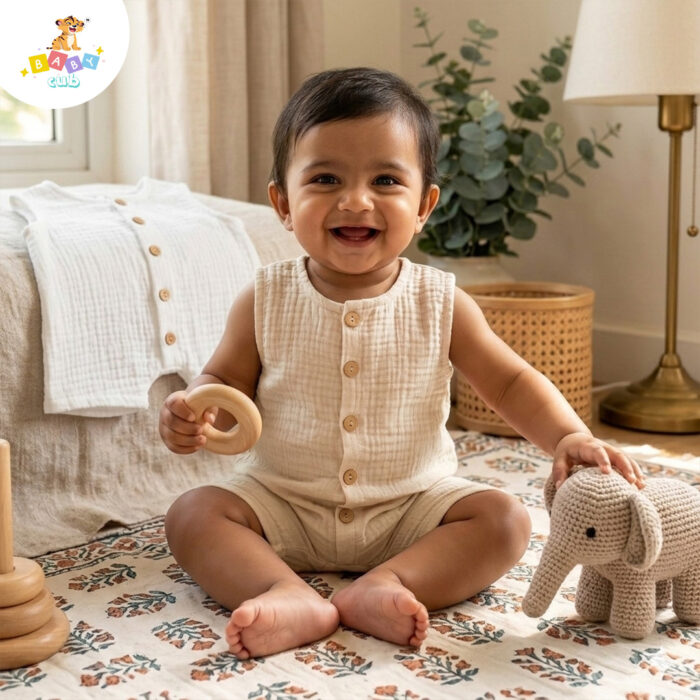 Muslin Baby Romper Clothes | Organic Cotton - Image 8