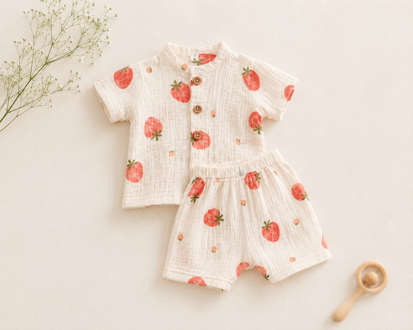 Crinkle Muslin Baby CO-ORD SET