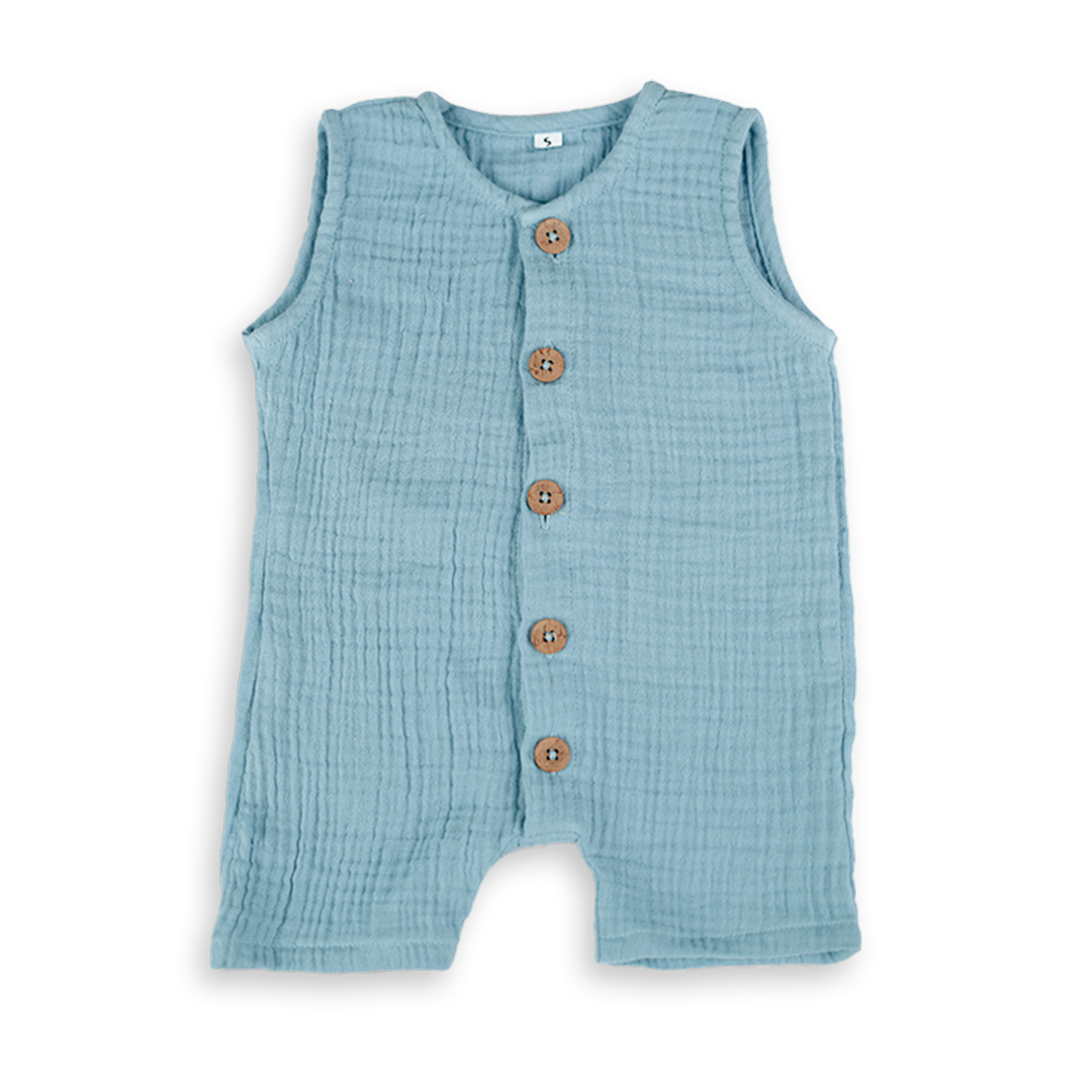 Crinkle Muslin Baby Romper